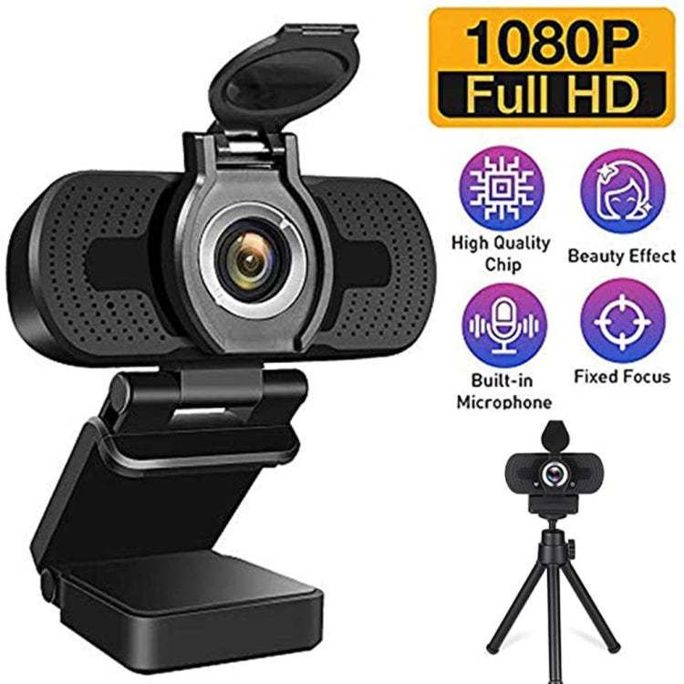 Веб-камера Full HD 1080P с микрофоном с шумоподавлением, потоковая трансляция по Skype для компьютера Android TV
