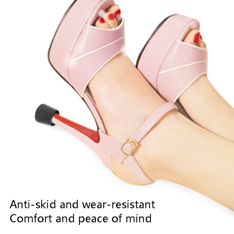 4 Pairs Noise Cancelling Heel Covers Anti-Slip High Heels Protective Caps