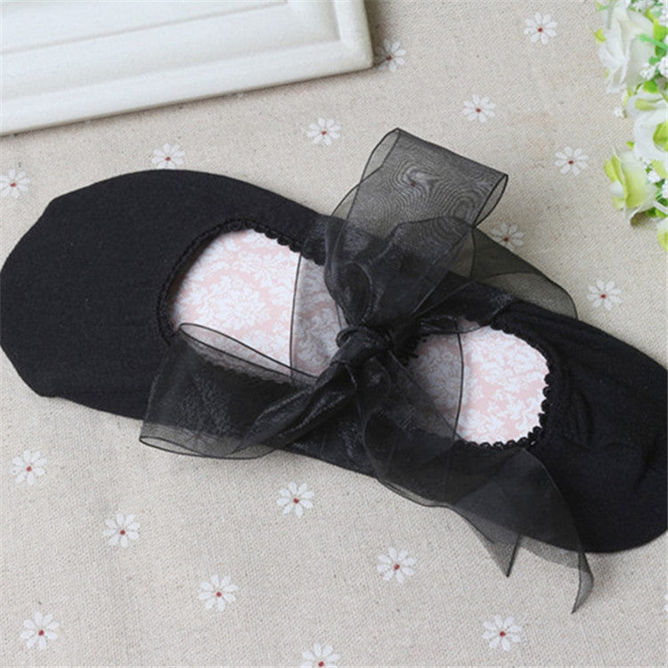 Womens Bow Cross Straps Shallow Mouth Socks Sailboat Socks