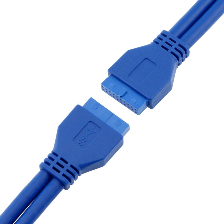 Кабель USB 3.0 длиной 50 см для материнской платы, 20-контактный, удлинитель-конвертор «мама-мама», FF