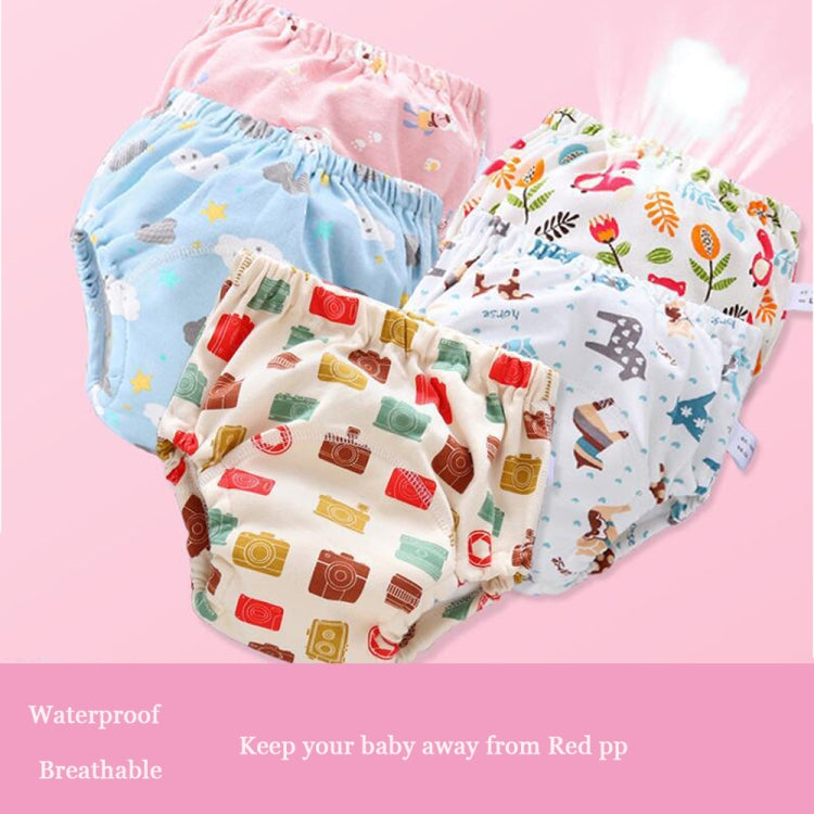 6 Layer Baby Diaper Waterproof Reusable Cloth Diapers Baby Cotton Training Underwear Pants Diaper