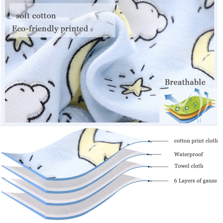 6 Layer Baby Diaper Waterproof Reusable Cloth Diapers Baby Cotton Training Underwear Pants Diaper