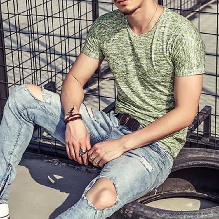 Tops Tees Casual Short Sleeve Pure T-shirts Clothes for Men