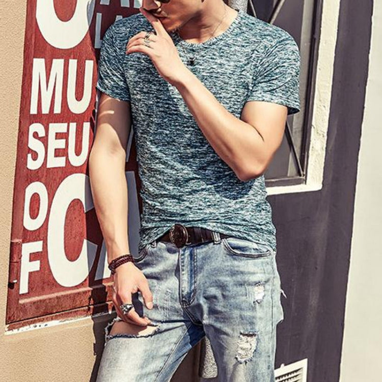 Tops Tees Casual Short Sleeve Pure T-shirts Clothes for Men
