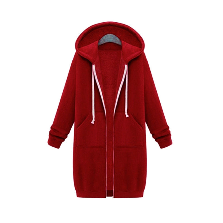Women Hooded Long Sleeved Sweater In The Long Coat