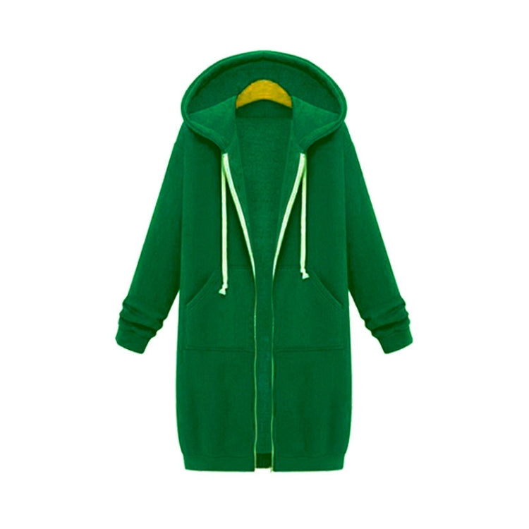 Women Hooded Long Sleeved Sweater In The Long Coat