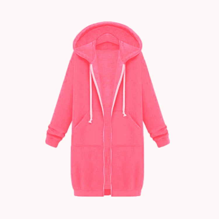Women Hooded Long Sleeved Sweater In The Long Coat
