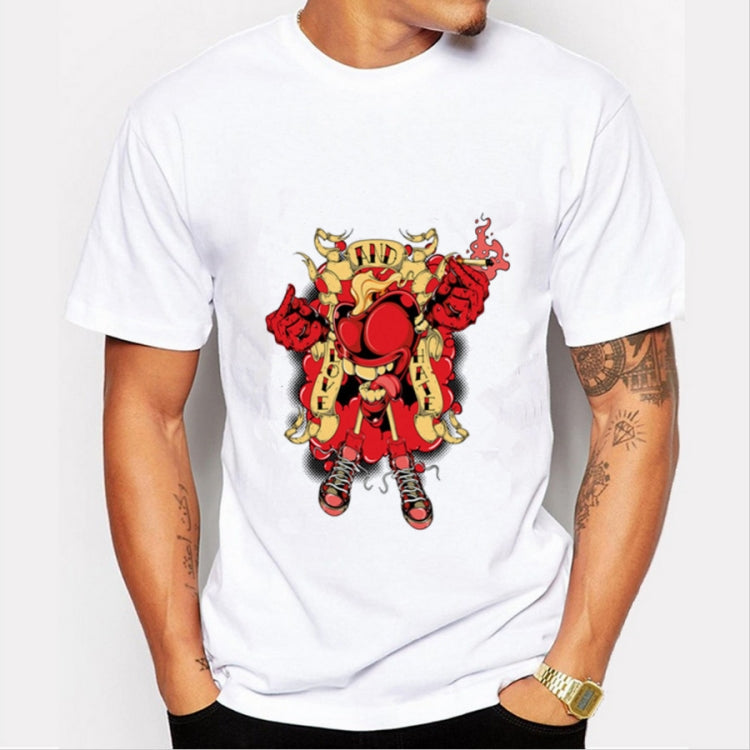 Short-sleeved Printing Pattern T-shirt for Men