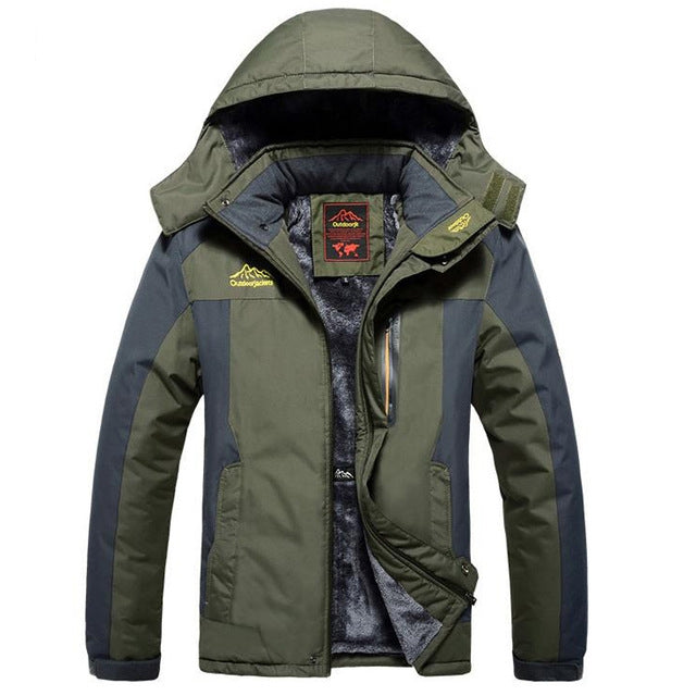 Winter Fleece Military Jackets Men Windproof Waterproof Outwear Parka Windbreaker Warm Coat