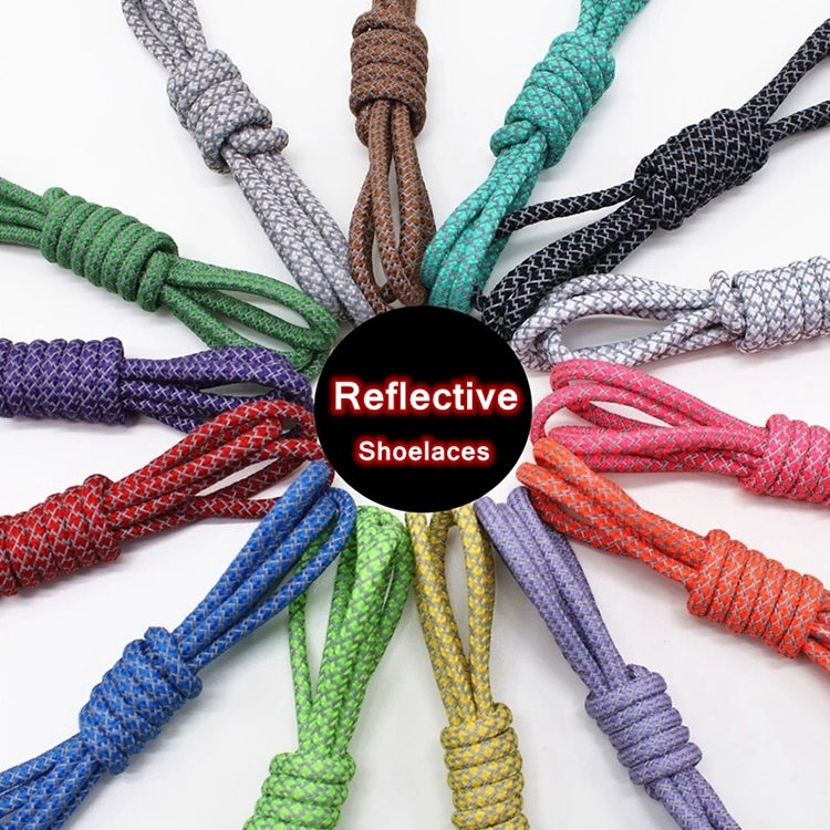 Reflective Shoe laces Round Sneakers ShoeLaces Kids Adult Outdoor Sports Shoelaces