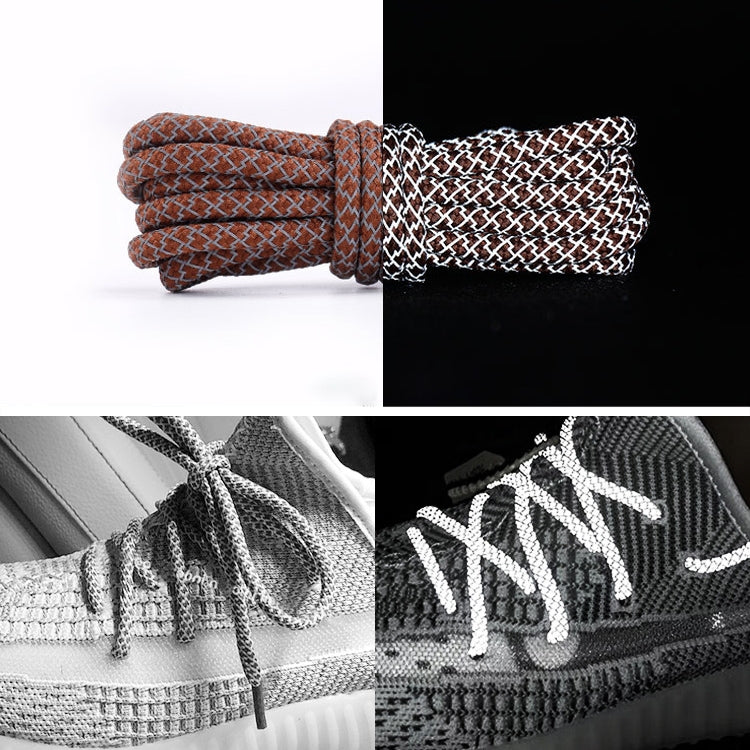 Reflective Shoe laces Round Sneakers ShoeLaces Kids Adult Outdoor Sports Shoelaces