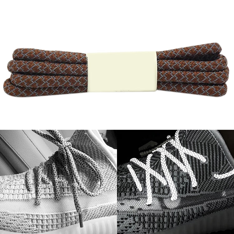 Reflective Shoe laces Round Sneakers ShoeLaces Kids Adult Outdoor Sports Shoelaces