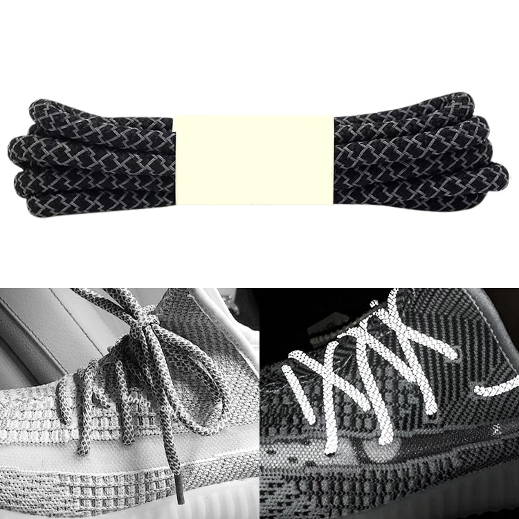 Reflective Shoe laces Round Sneakers ShoeLaces Kids Adult Outdoor Sports Shoelaces