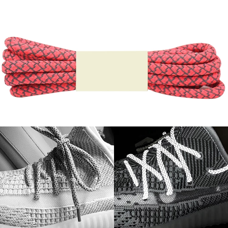 Reflective Shoe laces Round Sneakers ShoeLaces Kids Adult Outdoor Sports Shoelaces