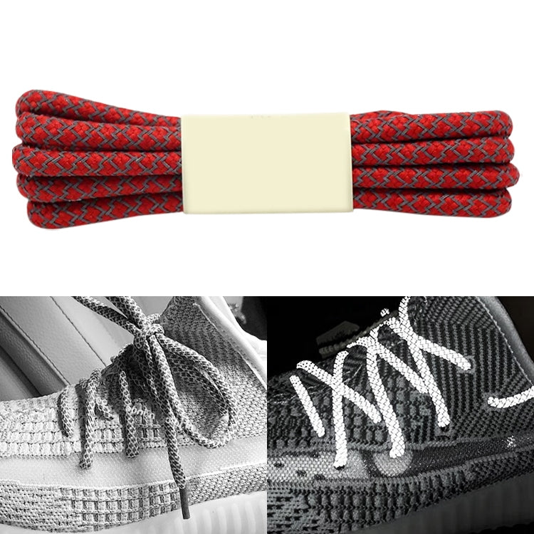 Reflective Shoe laces Round Sneakers ShoeLaces Kids Adult Outdoor Sports Shoelaces