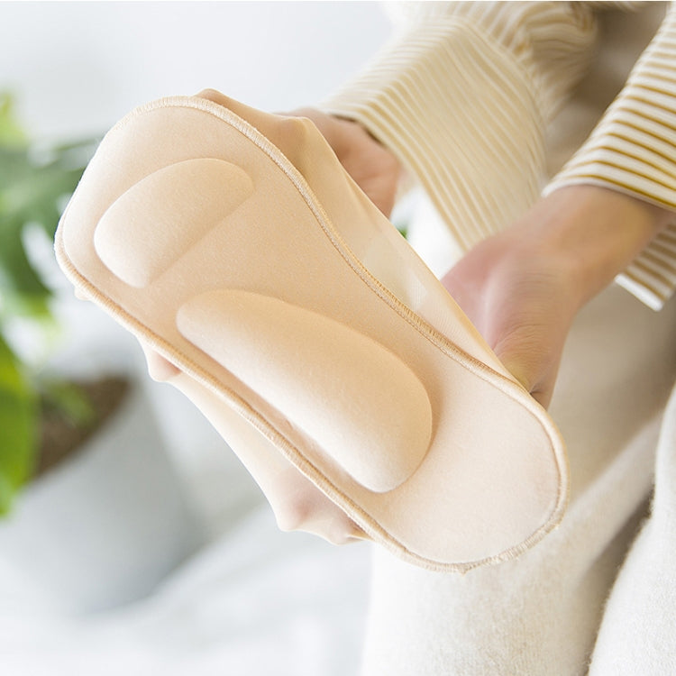 Sponge Pad Ice Silk Silicone Seamless Invisible Non-slip Sweat-absorbent Sailboat Socks
