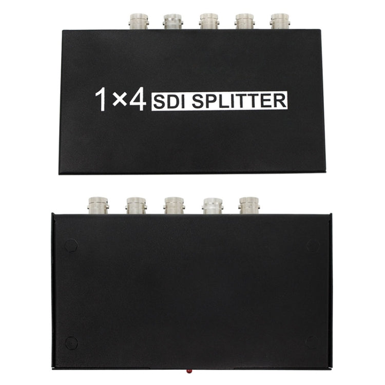 1 ieeja 4 izejas SD-SDI / HD-SDI / 3G-SDI sadales pastiprinātājs Video SDI sadalītājs