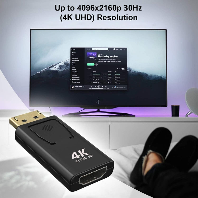 Переходник Displayport - HDMI с большим DP на HDMI