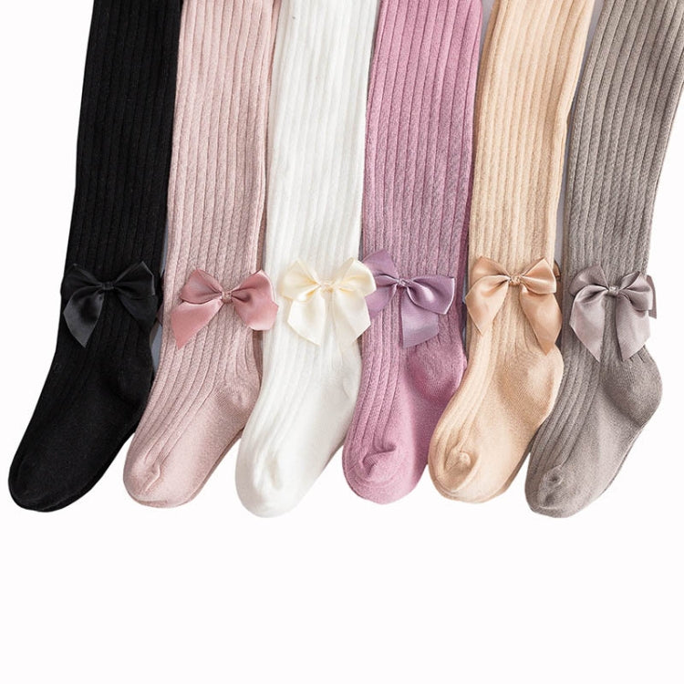 Baby Cotton Leggings Bow Knit Children Pantyhose