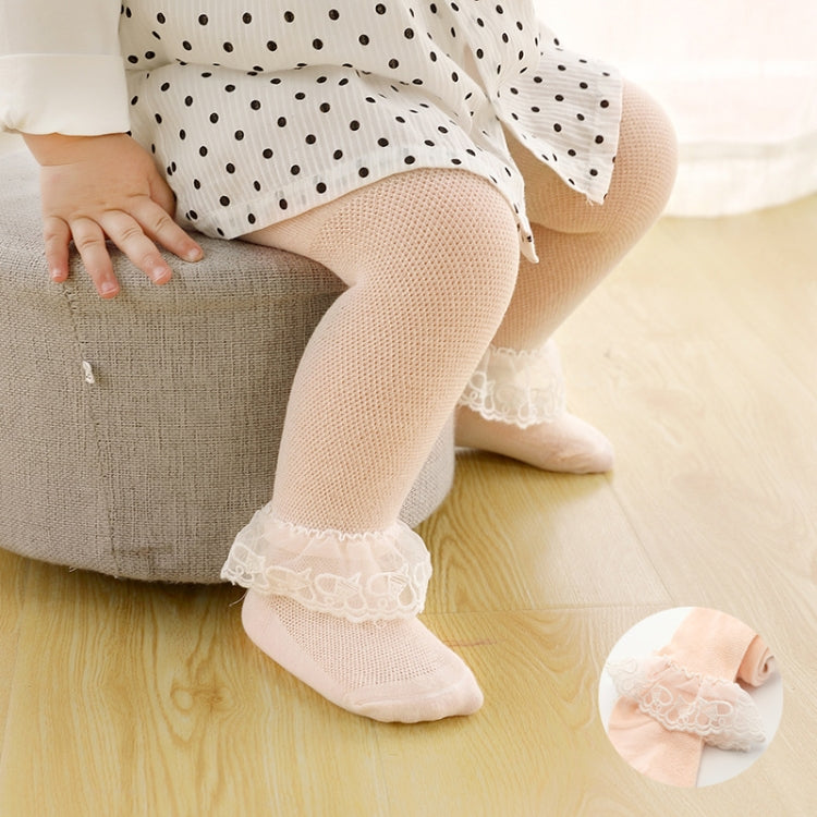 Spring And Autumn Thin Breathable Girl Mesh Pantyhose Lace Baby Tights