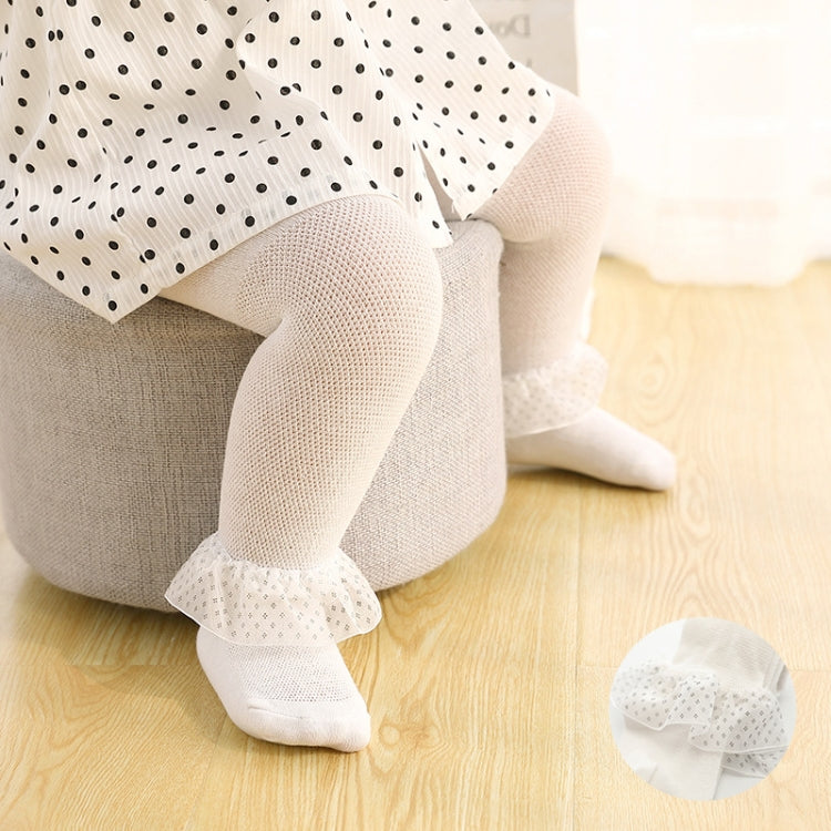 Spring And Autumn Thin Breathable Girl Mesh Pantyhose Lace Baby Tights