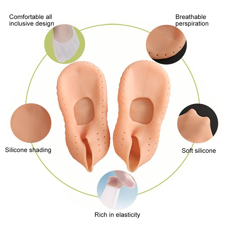 Silicone Sailboat Socks Foot Heel Anti-cracking Sleeve Anti-drying Beach Home Socks