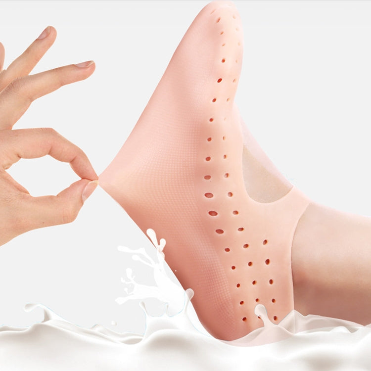 Silicone Sailboat Socks Foot Heel Anti-cracking Sleeve Anti-drying Beach Home Socks