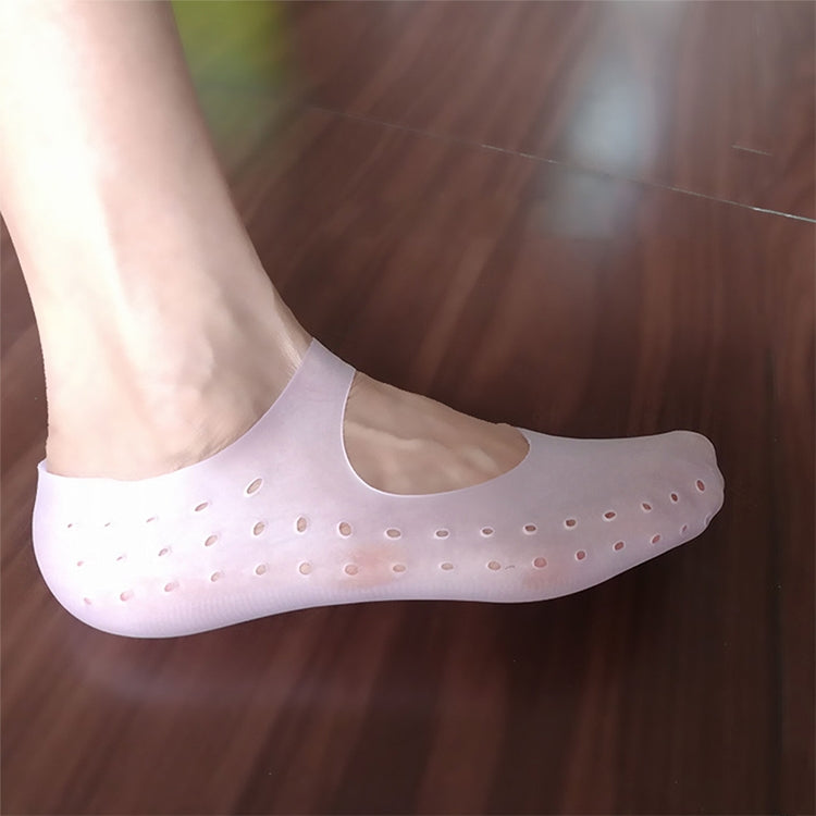 Silicone Sailboat Socks Foot Heel Anti-cracking Sleeve Anti-drying Beach Home Socks
