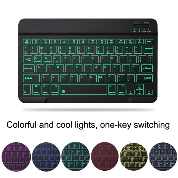 10-дюймовая цветная RGB-подсветка Bluetooth-клавиатура и мышь для мобильного телефона/планшета
