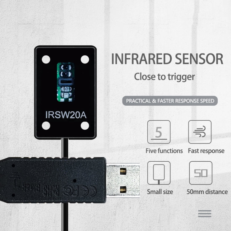 Pcsensor IRSW20A USB slēdža programmēšanas tastatūras peles automātiskais skeneris tuvuma sensors
