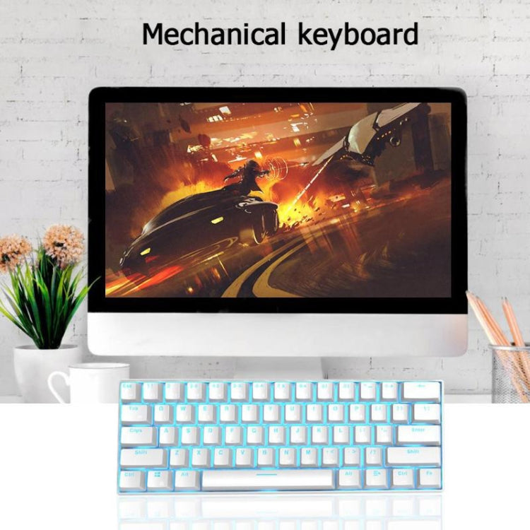 Механическая клавиатура RK61 с 61 клавишей, Bluetooth/беспроводная, двухрежимная, для планшета, мобильного телефона, длина кабеля: 1,5 м