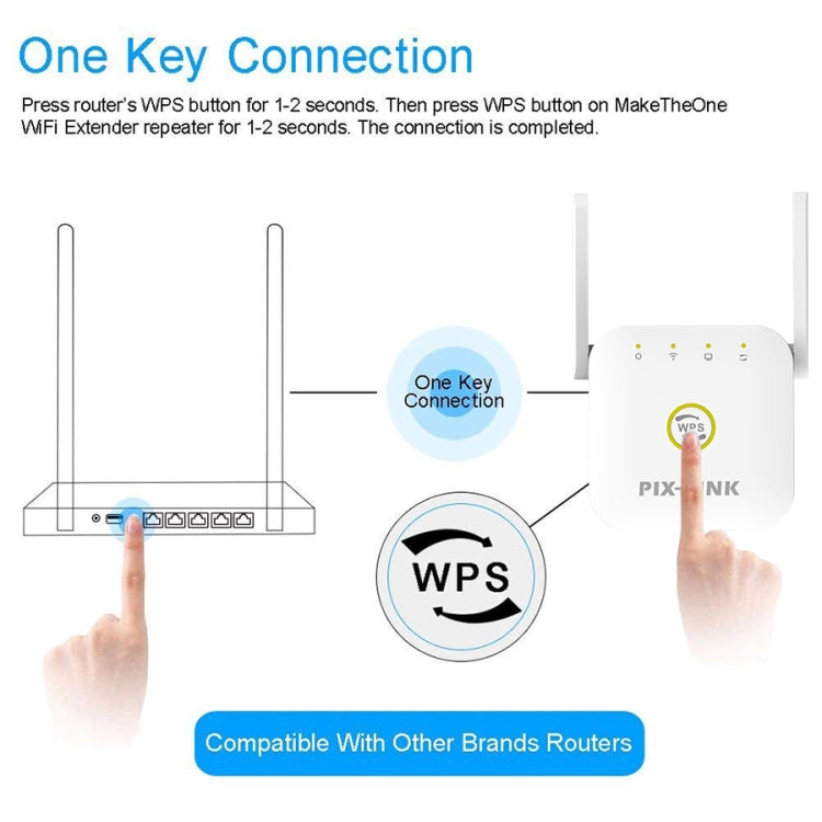 PIX-LINK WR22 300 Мбит/с беспроводной усилитель сигнала Wi-Fi