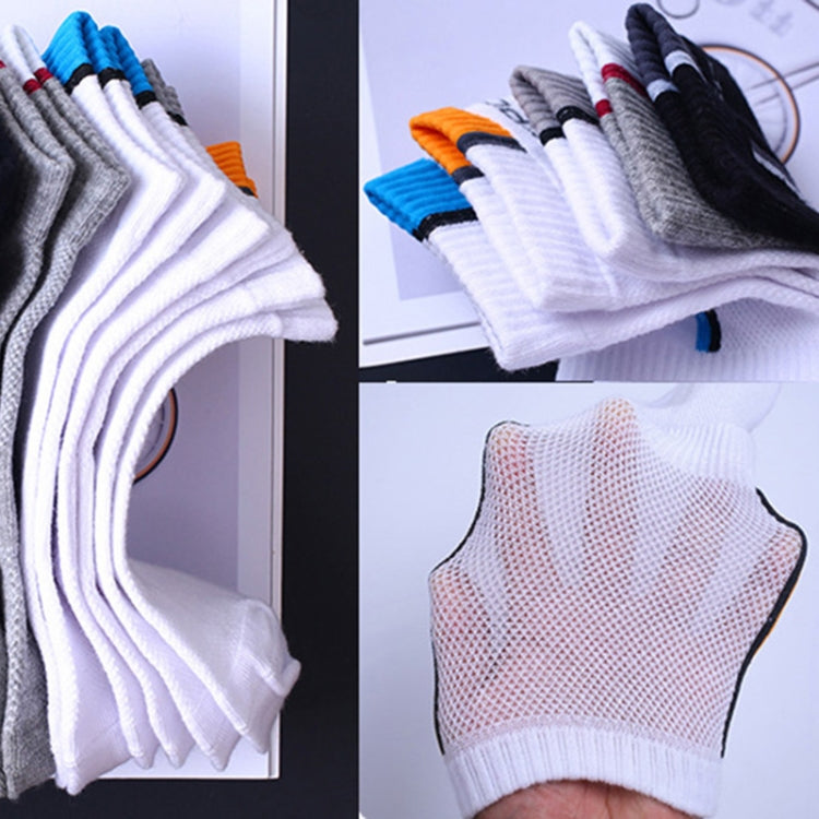 5 Pairs Cotton Socks Men's Solid Color Fashion Male Boat Socks