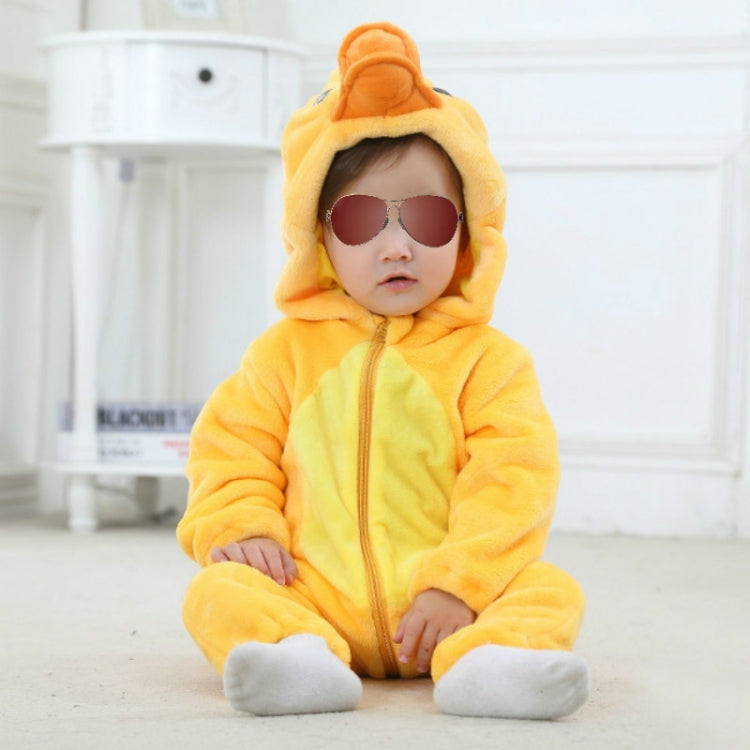 Babies Cartoon Animal Shape Flannel Jumpsuit Romper