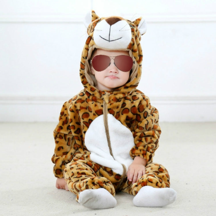 Babies Cartoon Animal Shape Flannel Jumpsuit Romper