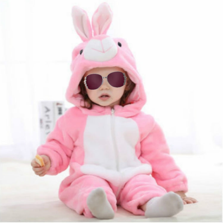 Babies Cartoon Animal Shape Flannel Jumpsuit Romper