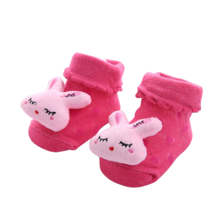 3 Pairs Cotton Cartoon Non-slip Baby Floor Socks Cute Three-Dimensional Doll Baby Toddler Socks