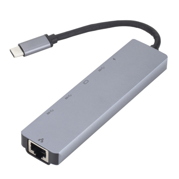 Док-станция 6-в-1 USB3.1 Type-C на HDMI+RJ45 для Nintendo Type-C