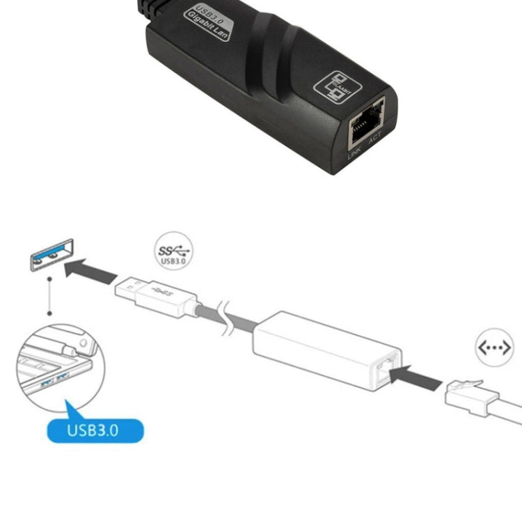 Внешняя гигабитная сетевая карта 10/100/1000 Мбит/с RJ45 - USB 3.0, поддержка WIN10
