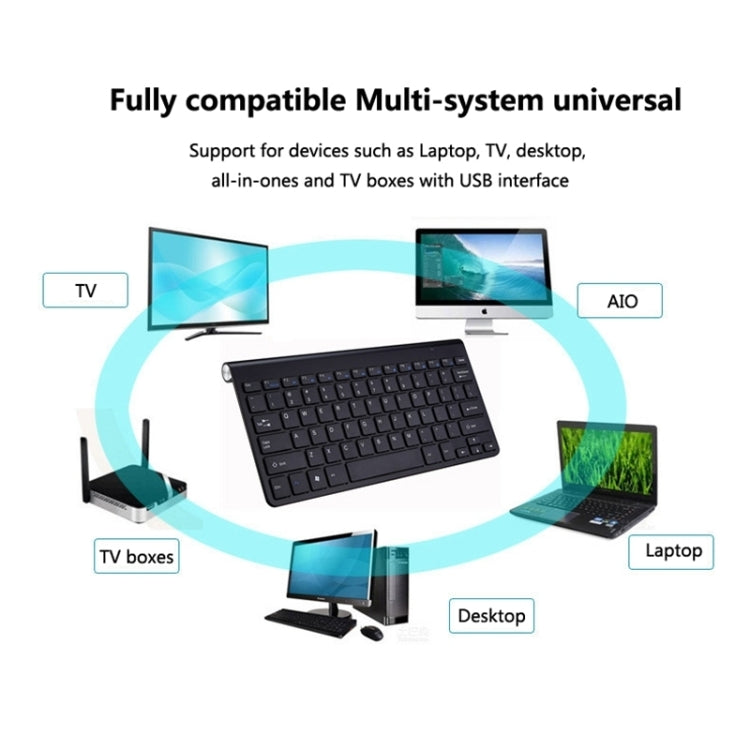 USB ārējais klēpjdators, galddators, universāla mini bezvadu tastatūra, pele