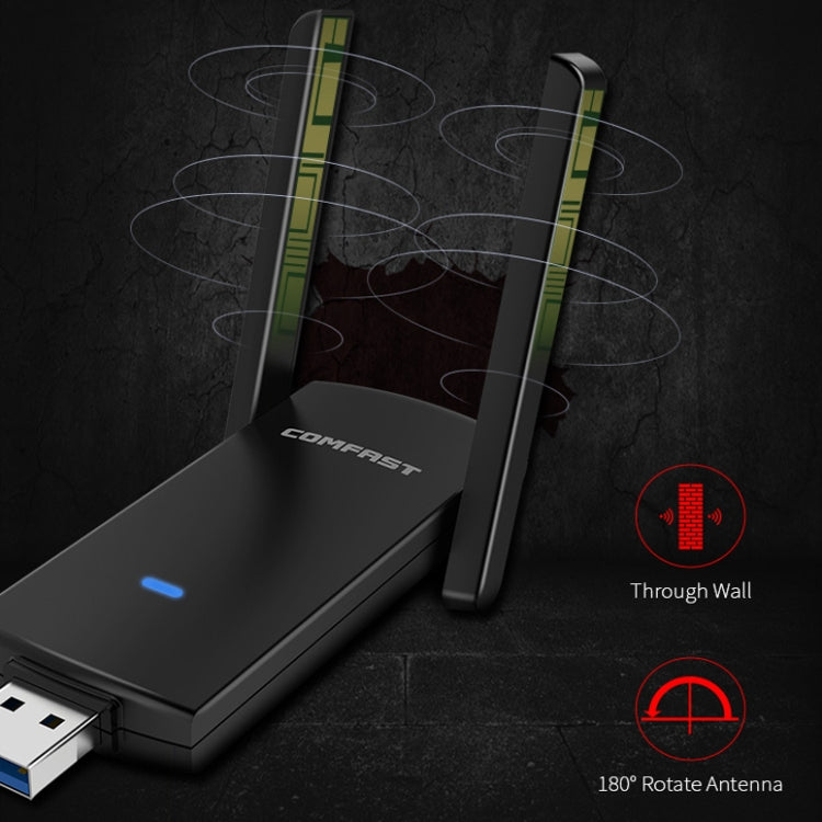 COMFAST CF-924AC V2 1200 Мбит/с двухчастотный гигабитный USB компьютерный WIFI-приемник мощная беспроводная сетевая карта