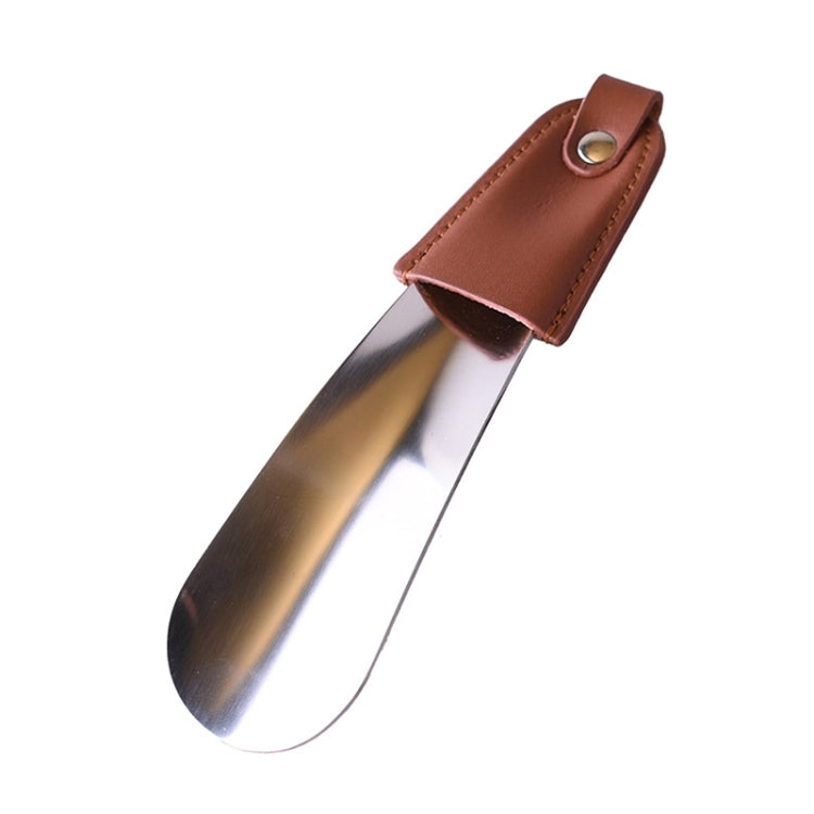 AD201 Portable Short Leather Shoehorn