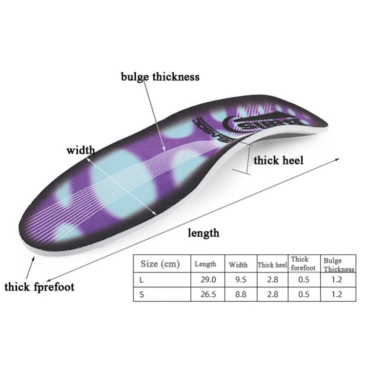 Flat Foot Valgus X-Leg Correction Insoles Men And Women Sports Insoles, Size: S (35-40)