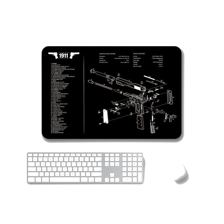 2 PCS Heat Transfer Non-Slip Single-Sided Office Gaming Mouse Pad