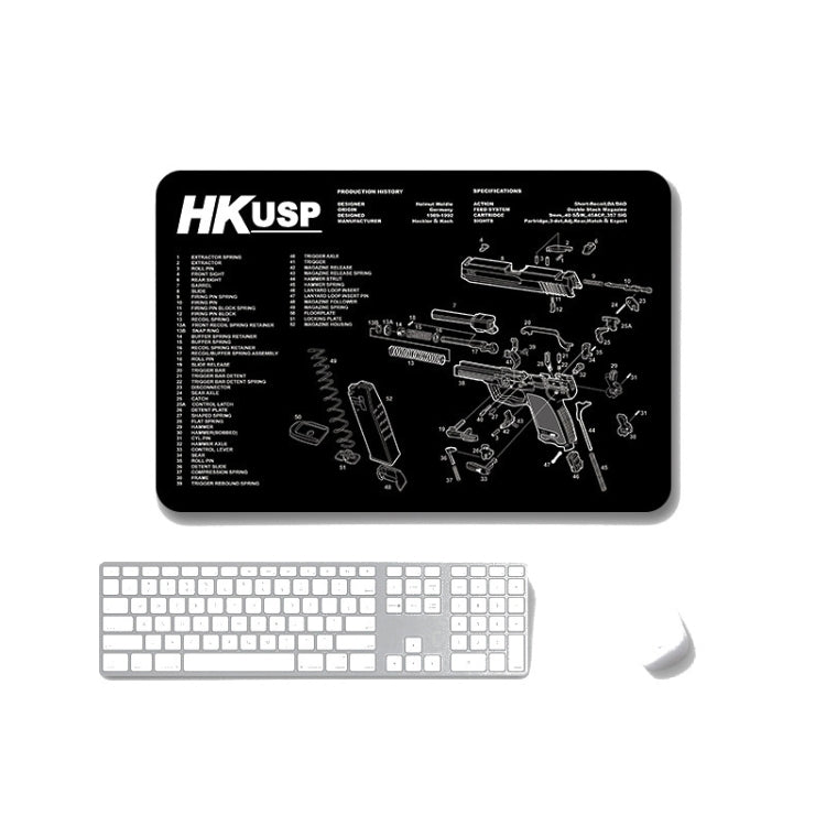 2 PCS Heat Transfer Non-Slip Single-Sided Office Gaming Mouse Pad