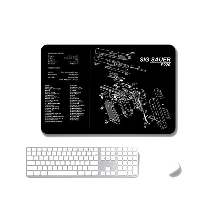 2 PCS Heat Transfer Non-Slip Single-Sided Office Gaming Mouse Pad