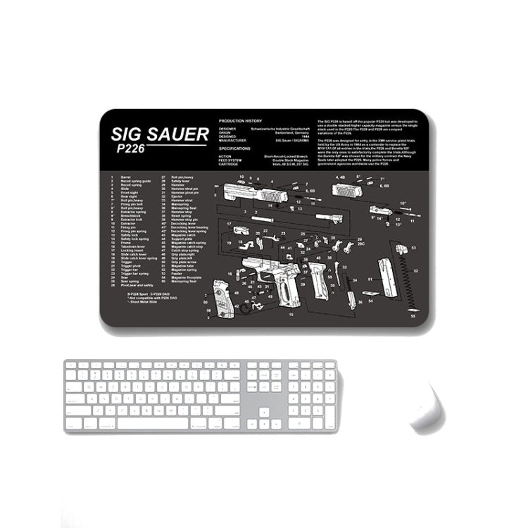 2 PCS Heat Transfer Non-Slip Single-Sided Office Gaming Mouse Pad