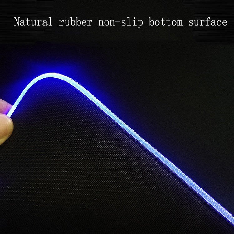 F-01 Rubber Thermal Transfer RGB Luminous Non-Slip Mouse Pad
