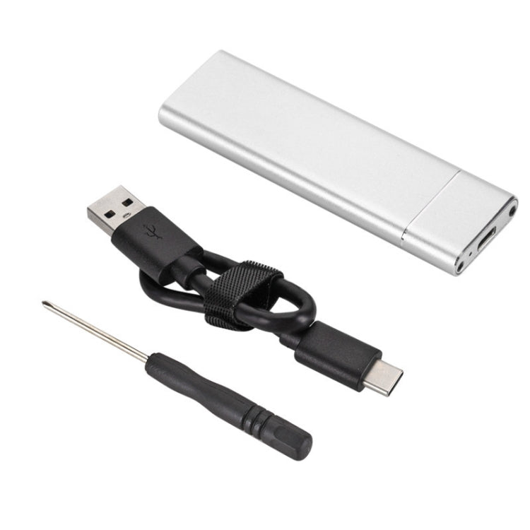 F018C M.2 NGFF To USB3.1 SSD Solid Aluminum Type-C Mobile Hard Drive Enclosure