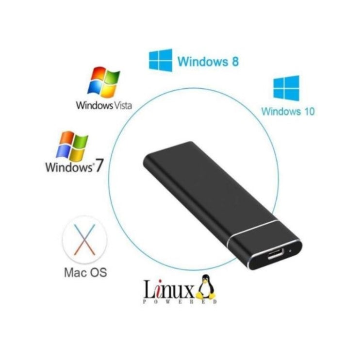 F018C M.2 NGFF To USB3.1 SSD Solid Aluminum Type-C Mobile Hard Drive Enclosure